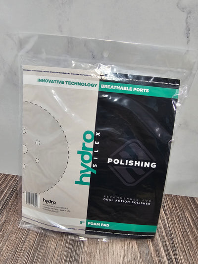 Hydrosilex White Foam Polishing Pad 5"