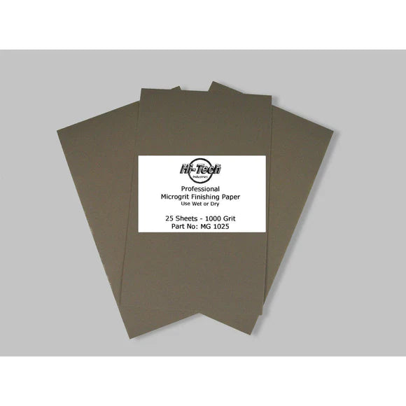 Hi Tech Microgrit Finishing Paper 1000 Grade 25 Pack