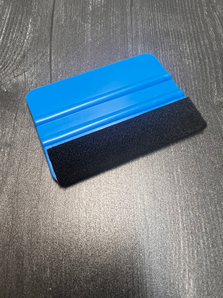 Soft Squeegee Window Tinting/ Scraper with Black Felt Edge