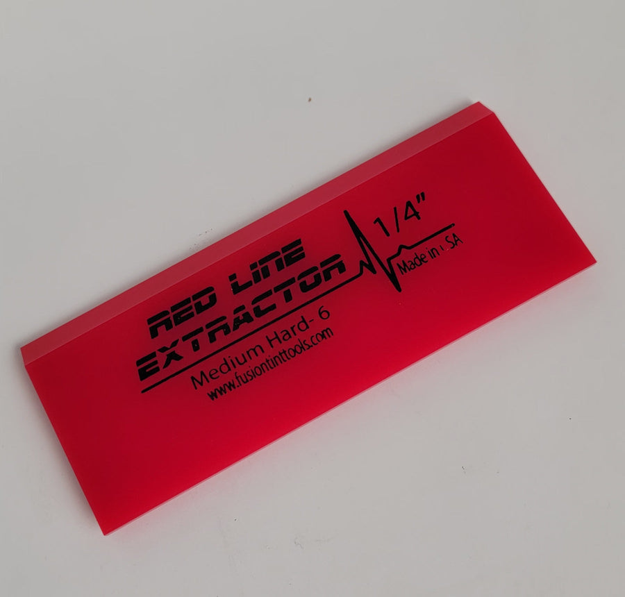 Red Extractor Squeegee Blade 5" Double Bevel