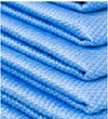 Diamond Weave Glass Towels- 10pk Blue/Black