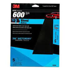 3M Wet or Dry Sand Paper 600 Grit